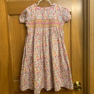 Mini Boden girl floral dress w/ pockets NEW 8-9y